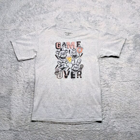Five Nights at Freddy's Game Over Short Sleeve Boys Graphic T-Shirt Size Large - Picture 1 of 11